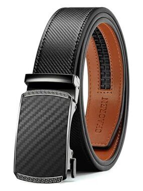 CHAOREN Mens Belt Leather Ratchet Belt - Customizable Fit